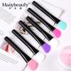 Brocha de Silicona Negra con Mango Largo en Forma de Cuchillo para Mascarilla Facial, Aplicador para Aplicación Facial, Herramienta para Spa y Salón de Belleza
