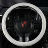 Envio Internacional Capa de Volante em Camurça, Protetora, Para Todas as Estações, Antiderrapante, Absorvente de Suor Acessório para Carro, Uso no Verão