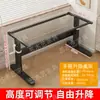 Suporte de perna para mesa elevatória manual para sala de estar de casa, estrutura de mesa de escritório, pernas de mesa de estudo elevatórias ajustáveis, pernas de mesa de aço carbono espessado