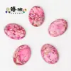 Anillo Ovalado Grande 18X25mm Superficie Colorida Turquesa Emperador Piedra Shoushan Material para Anillos DIY Accesorios de Joyería Venta al por Mayor