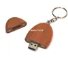 Pen drive oval de madeira U gratuito para prova 8g pen drive de presente U de bambu pêssego U 16g laser