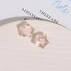 Parche de grasa de estrella de cinco puntas tridimensional transparente de color gelatina con hielo, accesorios para bricolaje, tocado, horquilla, funda para teléfono móvil, material al por mayor