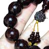 Cuentas de Sándalo de Palo de Rosa Estrella Dorada para Hombres y Mujeres 2.0 Pulsera de Sándalo de Sangre 18mm Cuentas de Oración y Pulsera de Joyería