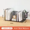 Estantería de mesa simple, estante de almacenamiento para escritorio de oficina, estante de almacenamiento pequeño al lado del escritorio, estantería de hierro para niños