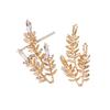 Hojas de espiga de trigo accesorios de aleación de diamantes al por mayor accesorios para el cabello DIY horquilla estilo antiguo corona nupcial para el cabello horquilla para el cabello abanico de bola Hanfu