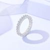Anillo clásico de plata de ley s925 Damila con circonita personalizada Anillo de diseño de nicho de lujo ligero europeo y americano anillo femenino venta directa