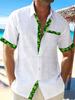 Camisa de Elementos Creativos Transfronterizos de Comercio Exterior 2023 Nueva Impresión Digital 3D Camisa Holgada de Manga Corta Moderna Top para Hombre