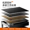 Estante compacto para especias de gabinete de cocina, estante de almacenamiento de doble capa de aluminio completo tipo cajón ultradelgado, escurreplatos