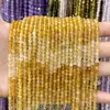 Cuentas pequeñas facetadas de turmalina natural degradada, cuentas sueltas de cristal turquesa, accesorios para joyería DIY, pulseras y collares de cuentas
