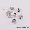 Cuentas Conectoras de Aleación de Plata de Xizang de Tres Vías con Agujeros Grandes para Pulseras, Collares, Colgantes y Conectores DIY, Exclusivamente para Accesorios de Joyería DIY Transfronterizos