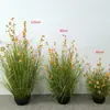 Planta Verde Escandinava Simulada en Maceta Escenario de Jardín de Bodas Paisajismo Flor Artificial Decoración de Sala de Transmisión en Vivo Planta Pequeña Floral Falsa en Maceta