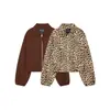 Fabricante transfronterizo de ropa para mujer al por mayor nuevo estilo otoño e invierno 2026 solapa versátil dobladillo burbuja holgado abrigo extragrande