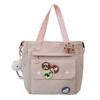 Bolso de hombro de estilo nuevo, estilo japonés, estilo universitario, bolso de lona para mujer, gran capacidad, bolso de mano para estudiantes de clase.