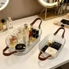 Cesta de Almacenamiento para Ducha de Baño para Estudiantes, Cesta de Drenaje para Dormitorio, Cesta de Ducha Transparente Simple, Cesta para Maquillaje
