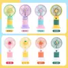 Regalo del Día del Niño Ventilador de Mano Mini Fresco Floral Portátil Ventilador de Escritorio Recargable por USB