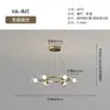 Lustre para Sala de Estar Minimalista Italiano Arte Criativa Anel Lâmpada Atmosférica Preta Vidro de Alto Padrão Feijão Mágico Lâmpada de Hall