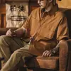 Camisa de trabajo de manga corta estilo japonés para hombre, primavera/verano 2026, talla grande, ligera, holgada, casual, chaqueta camisa resistente para hombre