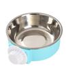 Tazón para Gato, Tazón para Mascota, Tazón para Perro, Tazón para Comida para Perro Antivuelco, Tazón Individual de Acero Inoxidable, Tazón para Bebida, Colgante Fijo para Jaula al Mayoreo