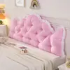 Cojín Blando con Respaldo para Mesita de Noche Lindo Respaldo de Princesa Almohada de Terciopelo de Cristal Respaldo Doble Grande Tatami Extraíble Lavable Caliente