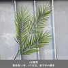Pico de bambu de galho alto céu estrelado dente-de-leão verde escuro verde claro estilo floresta celebração de casamento decoração marcador de corredor arranjo de flores teto alto material de folha