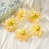 Flor de Dalía Simulada de 9 cm Flor DIY Cabeza de Flor Flor Falsa Flor de Seda Pasador de Flor Accesorios para Ropa Sombreros Accesorios de Disparo Pared de Flores