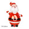 Modelado de comercio exterior decoración navideña globo de película de aluminio copo de nieve navideño Viejo muñeco de nieve Pingüino alce decoración de fiesta