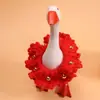 Chapéu de Tricô Mini Cruz de Trevo de Patrick Europeu e Americano Transfronteiriço Conjunto de Chapéu de Ganso para Desktop Cabeça de Gansinho