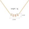 Corea del Sur de moda simple elegante perla de agua dulce lujo ligero nicho diseño collar femenino fuente de fábrica entrega de una pieza
