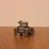 Quemador de Incienso de Latón y Grafito, Mesa de Té con Humo que Fluye Hacia Atrás, Adorno de Decoración para Escritorio de Oficina, Quemador de Incienso de Flujo Inverso, Decoración de Escritorio con Incienso de Flujo Inverso