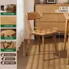 Silla de Comedor de Madera Maciza, Taburete Estilo Antiguo, Silla de Escritorio, Silla para Mesa de Comedor del Hogar, Silla Moderna Simple con Respaldo Negro, Silla de Comedor