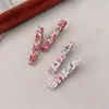 Dulce pasador de mariposa floral para principios de primavera, pinza lateral versátil para flequillo