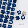 Pedras de Strass para Nail Art Dongzhou 8mm Corte Princesa Super Brilhantes com Fundo Pontiagudo Quadrados Pequenos Oitogonais Strass Cristal Acessórios Populares do TikTok para Nail Art