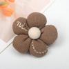Otoño e Invierno estilo coreano conejo flor de cinco pétalos relleno de algodón bordado pajarita diy tocado flor accesorios de joyería accesorios de ropa