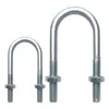 Abrazadera de Tubo de Acero al Carbono Galvanizado Extendido en U M6M8M10M12M14M16 Tornillo Hebilla de Fijación Tubería de Incendio