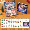 Perforadora Navideña Estilo Tiktok Perforadora de Año Nuevo Adorno de Árbol de Navidad Pulsera Hecha a Mano con Cuentas Caja de Regalo Mayoreo