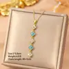 [Acero de Titanio] Popular Moda Europea y Americana Versátil Collar de Trébol de Cuatro Hojas para Mujer, Lujo Ligero, Gama Alta, Elegante Cadena para Clavícula Joyería