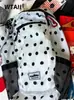 Confirmado sudakooo Nuevo modelo coreano heisan25 otoño nailon ligero lunares mochila estilo coreano