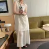Vestido de Moda Coreana Dongdaemun de Gama Alta Chic Falso de Dos Piezas para Mujer