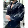 2026 Camisa de Manga Larga para Hombre Transfronteriza Estampado Digital Casual Nueva Talla Grande Camisa de Manga Larga con Estampado Digital