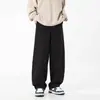 Pantalones de Pierna Recta con Empalme Dividido y Cuchillo Curvo Personalizados para Hombre, Textura de Primavera, Algodón Puro, Pantalones Largos, Pantalones de Trabajo Casuales