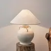 Ornamento estilo japonês vaso de cerâmica luminária de mesa para sala de estar em estilo silencioso Modelo Chinês Quarto de Hotel Hostel Quarto de designer Luminária de cabeceira