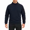Moletom masculino com zíper parcial outono e inverno transfronteiriço, jaqueta de fleece com retalhos para esportes de corrida, feito sob medida para homens fitness