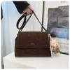 Bolso de Cadena Retro de Alta Gama para Mujer en Otoño e Invierno, Bolso de Hombro Versátil, Bolso Tote Cruzado de Gran Capacidad, Bolso para Viajes Diarios al Trabajo