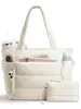 Bolso tote Amazon de alta calidad, gran capacidad, acolchado, multifuncional, multicapa, bolso de hombro engrosado para viajes, trabajo y para llevar una laptop