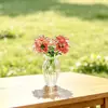 Arreglo floral de hortensias de vidrio de Zibo transfronterizo, ramo de flores artificiales, jarrón, arreglo floral, regalo de decoración de escritorio