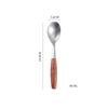 Talheres Transfronteiriços de Aço Inoxidável 304 Faca, Garfo e Colher Rosewood Talheres Ocidentais Faca Ponta Colher Colher Redonda Colher de Sobremesa Garfo de Mesa Colher Pequena