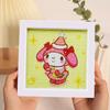Enfeites de Pintura de Diamante, Adesivos de Desenho Animado DIY Fofos Feitos à Mão, Porta-Retratos de Acrílico, Pinturas Decorativas, Decorações para Quarto e Sala de Estar no Atacado