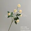 Flor Artificial con 6 Ramas Altas, Rosa Té Loto, Arreglo Floral de Piso para Boda, Decoración del Hogar, Accesorio para Fotografía, Flores Artificiales al por Mayor