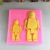 Molde de silicona para modelado de robot de exhibición DIY herramientas de silicona para hornear azúcar molde para helado jabón molde para pastel