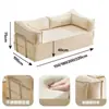 Sofá cama de doble propósito para sala de estar, hogar, apartamento de alquiler, sofá comprimido para siesta, sofá perezoso, sofá plegable reclinable